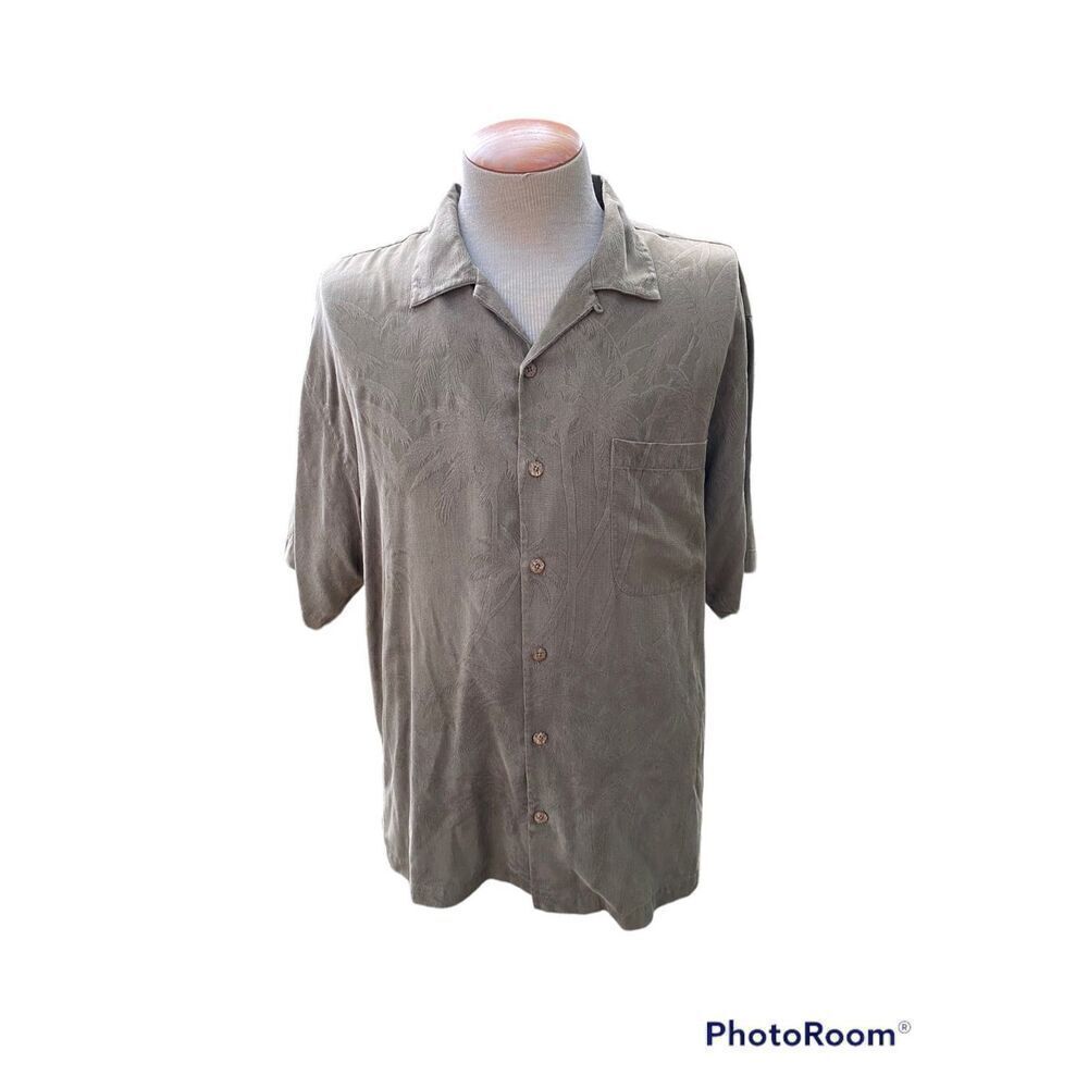 Tommy Bahama Men’s 100% Silk Shirt Short Sleeve Size L Vacation Margaritaville